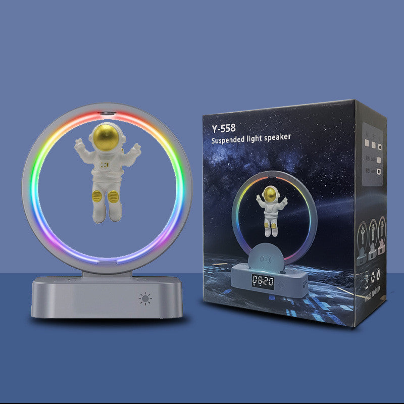 Magnetic Levitation Bluetooth-compatible Speaker Astronaut Home RGB Mini Radio TWS Sound Box Outdoor Wireless Subwoofer TF AUX USB