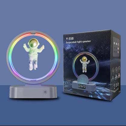 Magnetic Levitation Bluetooth-compatible Speaker Astronaut Home RGB Mini Radio TWS Sound Box Outdoor Wireless Subwoofer TF AUX USB